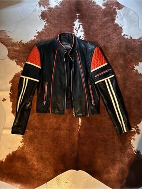 Black Leather Moto Jacket